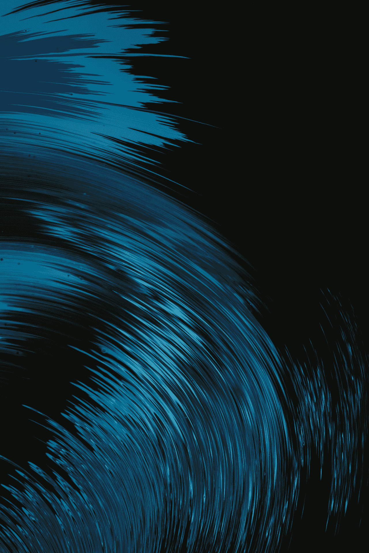Article card header with dark trippy flowy colors with blue, grey, green shades